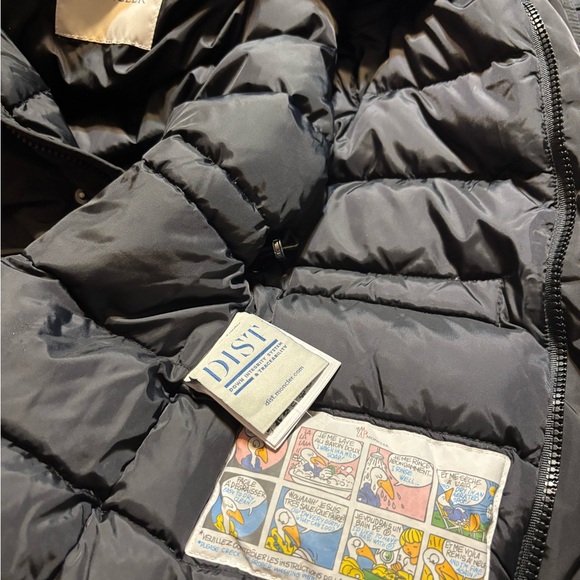 Moncler Black Kids Jacket with Fur Trim - Picture 6 of 6